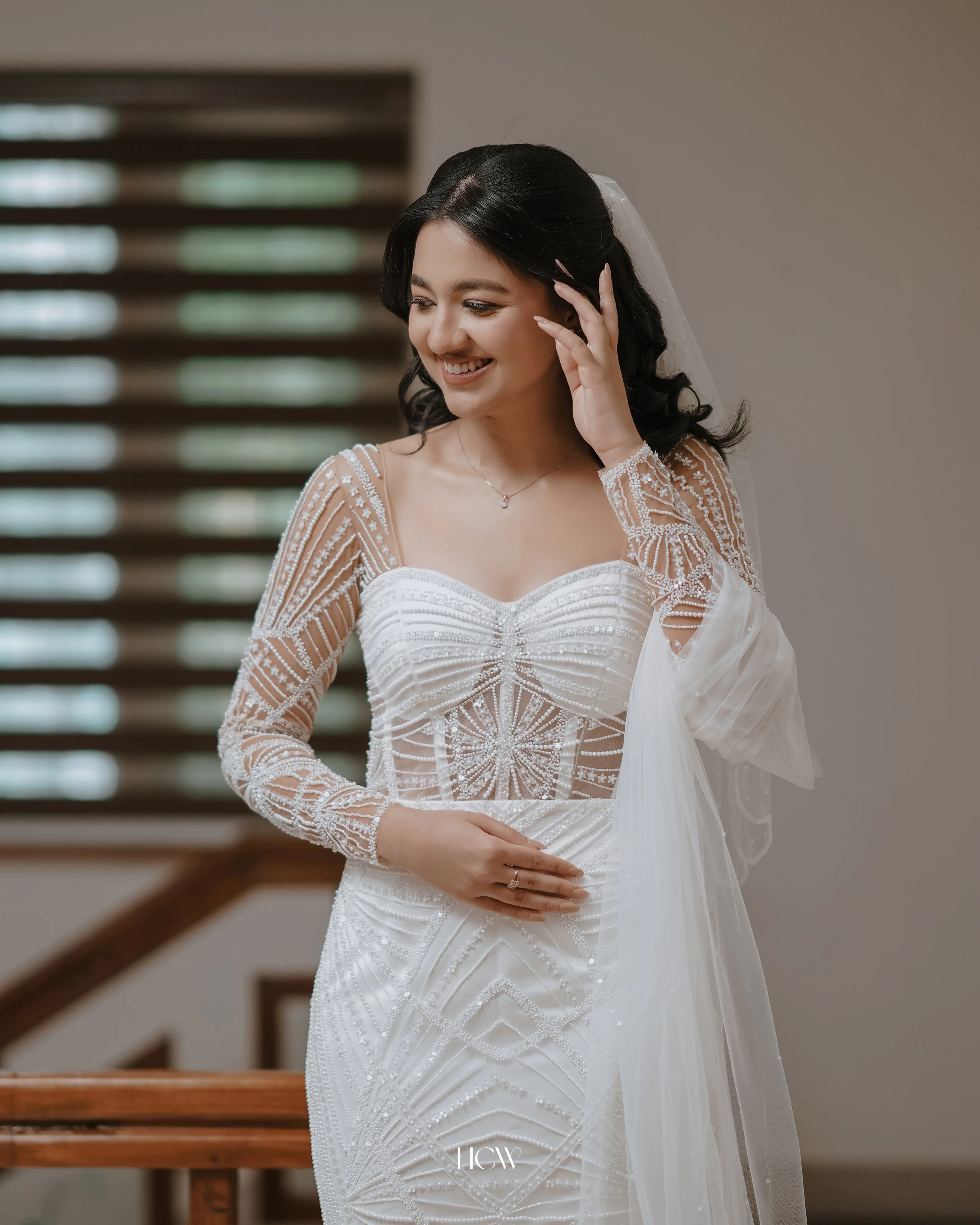 Bride preparing for her celebration